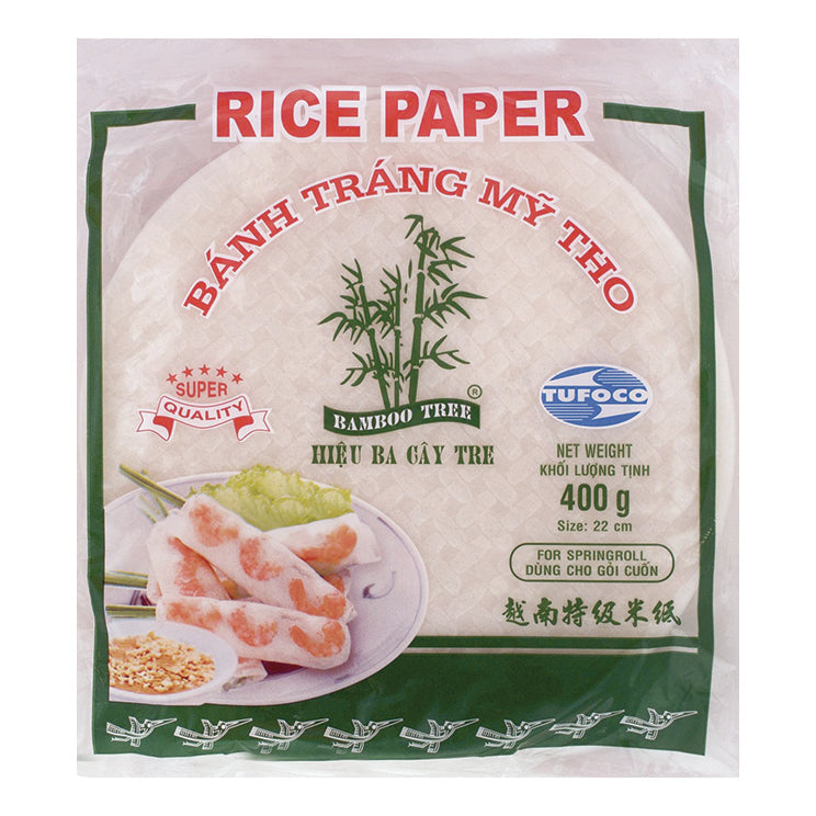 BAMBOO TREE - Reispapier 22Cm. (Sommerrollen) 400 g – 3er-Pack (3×400 g)