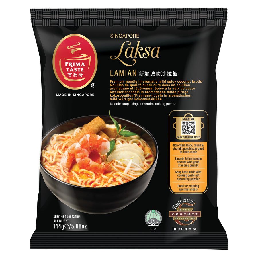 Prima Taste Laksa Lamian 144g – 3er-Pack (3×144 g)