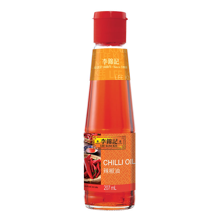 Lee Kum Kee Chiliöl – Würzöl aus feurigen Chilischoten 207 ml – 3er-Pack (3×207 g)