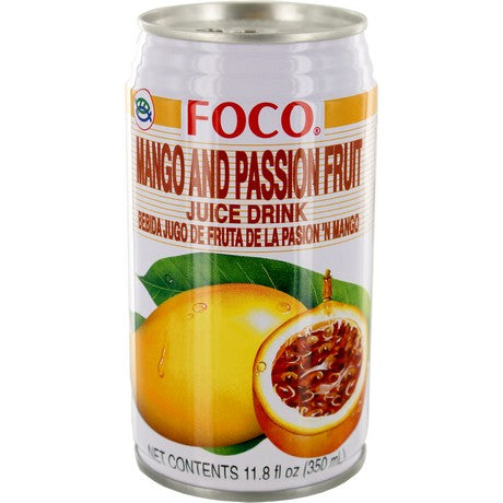 FOCO Mango- & Passionsfrucht-getränk 350 ml – 6er-Pack (6×350 g)