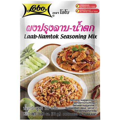 Laab Namtok thailändische Gewürzmischung Lobo 30g – 12er-Pack (12×30 g)
