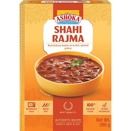 ASHOKA Shahi Rajma Fertiggericht 280 g – 4er-Pack (4×280 g)