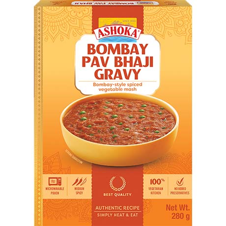 ASHOKA - Instant Bombay Pav Bhaji 280 g – 4er-Pack (4×280 g)