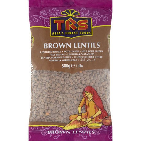 TRS - Braune Linsen Ganz 500 g – 4er-Pack (4×500 g)