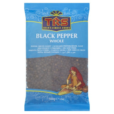 TRS Schwarze Pfefferkörner ganz 100g – 4er-Pack (4×100 g)