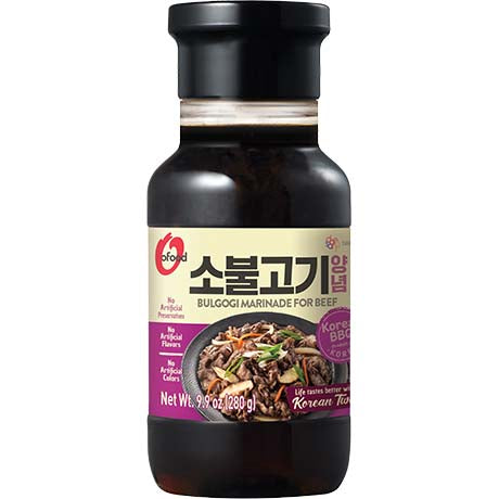 O'Food Gochujang Marinade für Schweinefleisch – Korean BBQ Sauce für Bulgogi – OG ASIA – 280g Flasche – 4er-Pack (4×280 g)