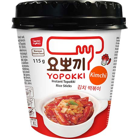 Yopokki Instant Tteokbokki Kimchi Geschmack 115g – 3er-Pack (3×115 g)