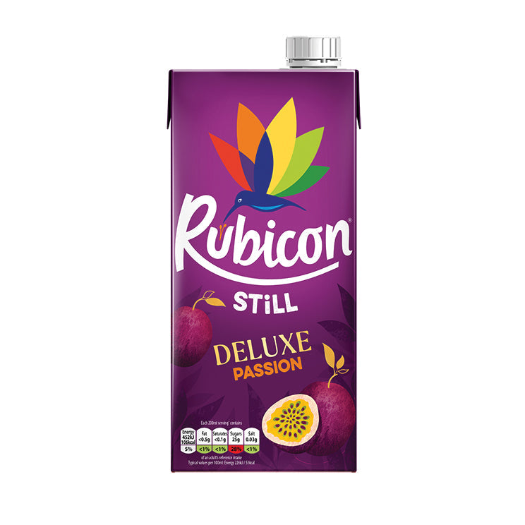 RUBICON Still PassionsfruchtKarton | Authentische Aromen aus der ganzen Welt mit Rubicon Still Fruit Drinks | Treffen Sie die unlangweilige Wahl 1 l – 3er-Pack (3×1 kg)