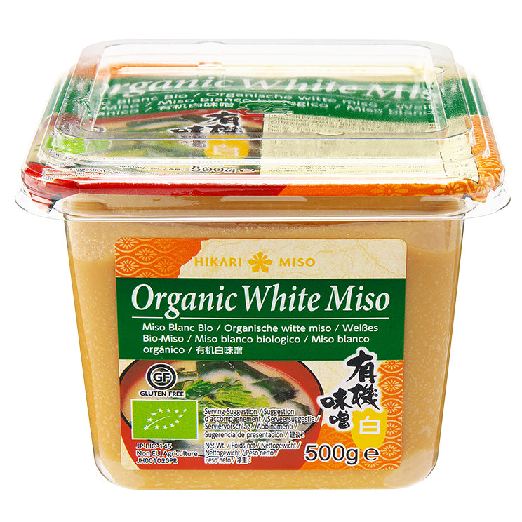 Hikari Miso Organic White Miso, Weiße Bio Misopaste aus Japan, Bio Misopaste weiß, 500 g