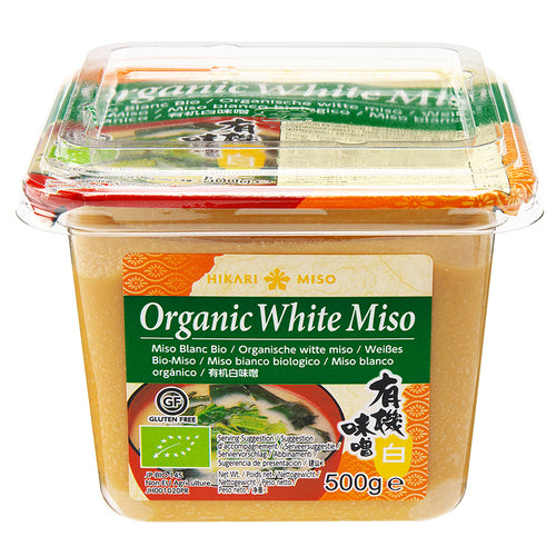 Hikari Miso Organic White Miso, Weiße Bio Misopaste aus Japan, Bio Misopaste weiß, 500 g