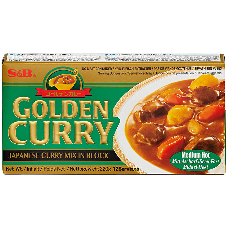 S&B Golden Curry Mittelscharf - 220 gm 220 g (Art. 5615)