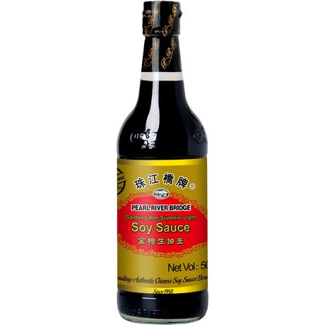 PRB Golden Label Superior Light Sojasauce 500ml – 3er-Pack (3×500 g)