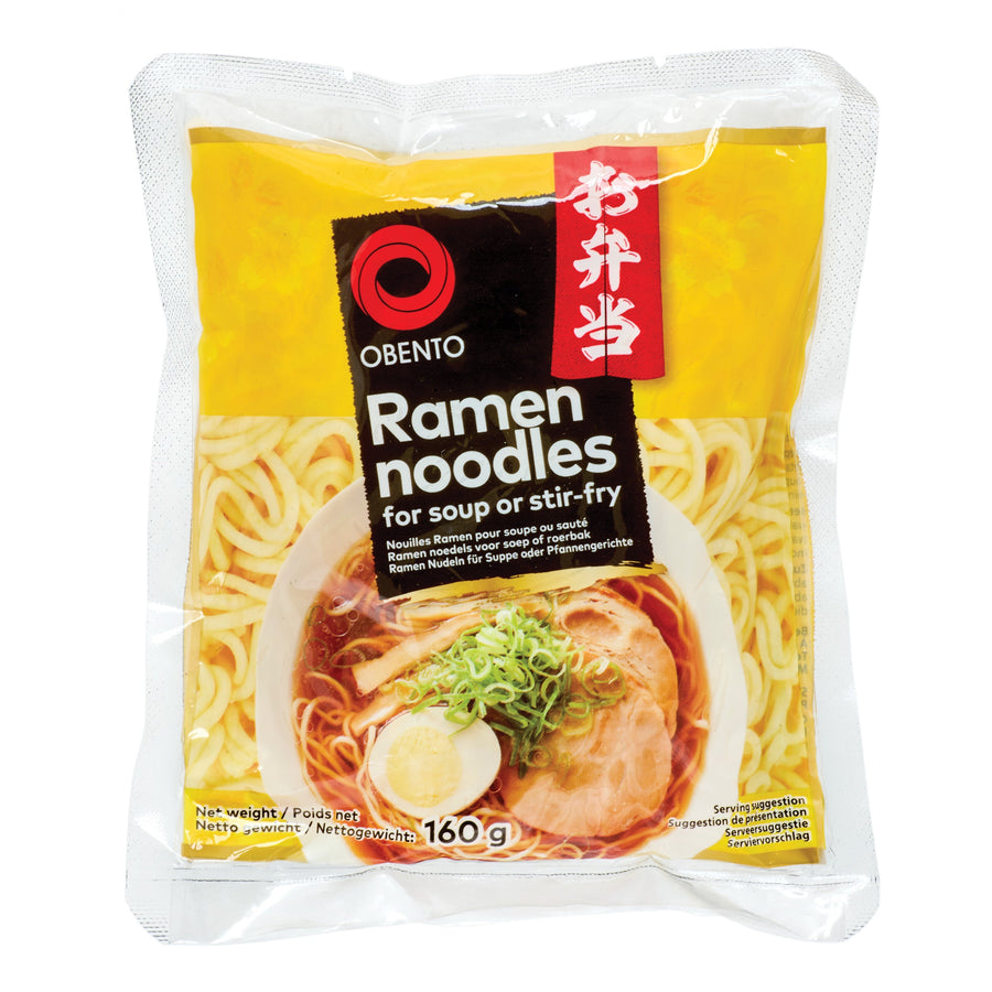Obento Japanische Ramen Nudeln, 160 g – 10er-Pack (10×160 g)