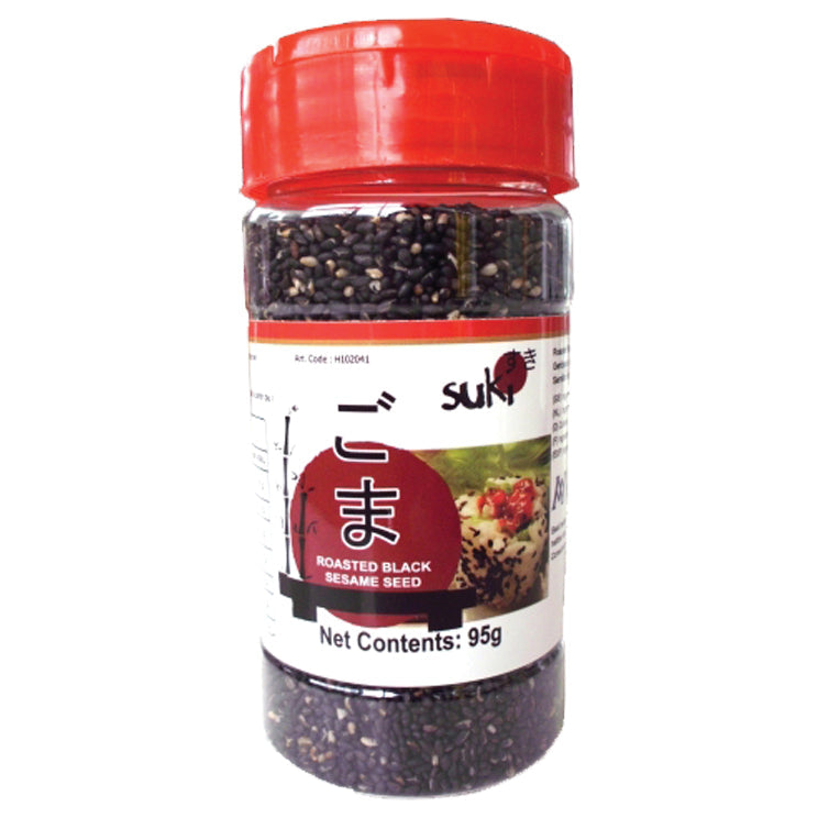 Suki Schwarze Sesamsamen, geröstet, 95 g – 5er-Pack (5×95 g)