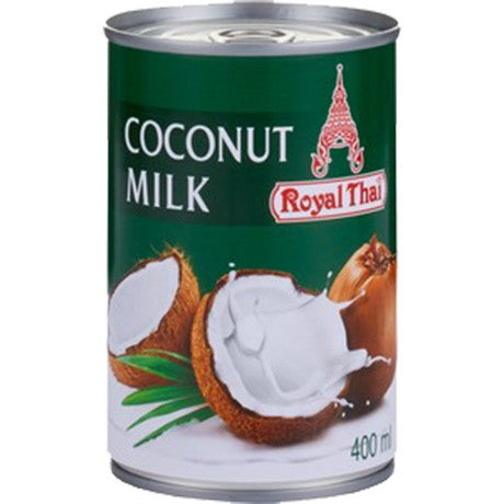 Royal Thai Kokosmilch 400 ml - Cremig mit 17% Fett aus Indonesien – 4er-Pack (4×400 g)