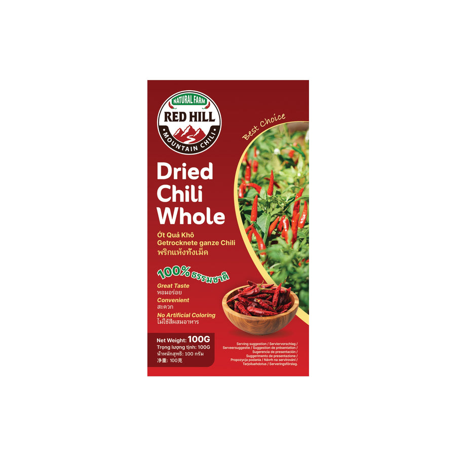 Red Hill Chili ganz getrocknet 100g – 4er-Pack (4×100 g)