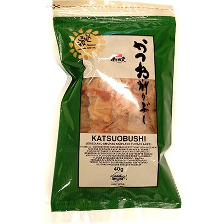 WADAKYU Katsuobushi Bonito Flocken – Aus 100 Prozent getrocknetem und geräuchertem Bonito Thunfisch – Ideal für die japanische Küche 40 g