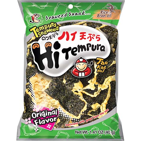 Tao Kae Noi Tempura Seaweed Original, Algensnack im Tempuramantel, 40 g – 3er-Pack (3×40 g)