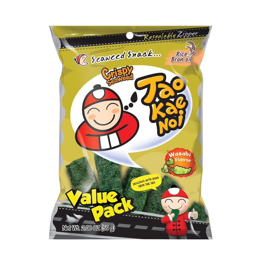 Taokaenoi Crispy Seaweed Wasabi 59g (grössere Packung)