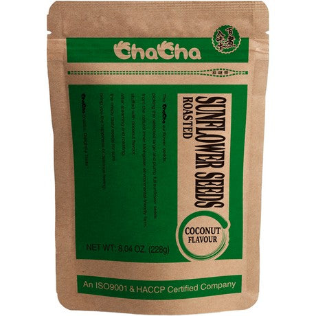 Chacha Geröstete Sonnenblumenkerne mit Kokos Geschmack (Papa Vo) 228 g – 4er-Pack (4×228 g)