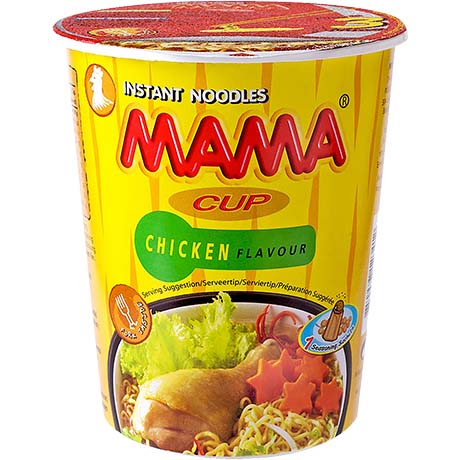 MAMA Instantnudeln Hühnchen Becher - 8er 70 g (Art. 7473-02) – 8er-Pack (8×70 g)