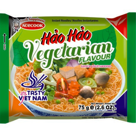 Acecook Hao Hao Instant Nudelsuppe Veggie 75g
