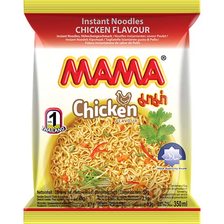 MAMA Instant Nudeln Hühnchen 55 g (Art. 7631-61) – 10er-Pack (10x55g)