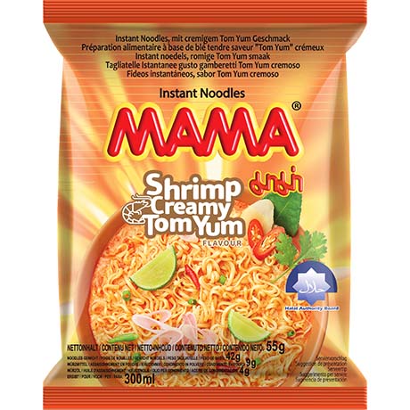 Mama Instantnudel Creamy Tom Yum 55g – 12er-Pack (12×55 g)