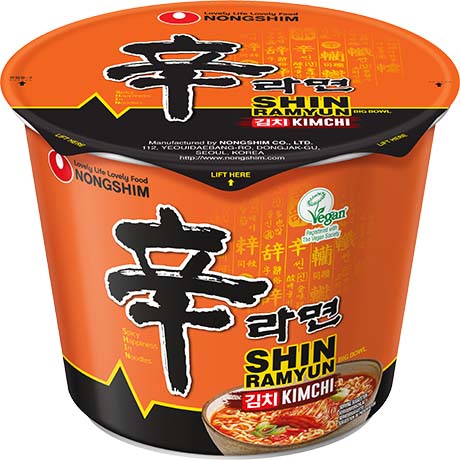 Nongshim Big Bowl SHIN Kim Chi 112g – 4er-Pack (4×112 g)