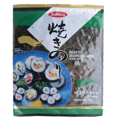 Wang SUKINA - Gerösteter Seetang für Sushi 24 g – 5er-Pack (5×24 g)