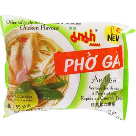 MAMA Instant Nudeln Hühnchen - 10er 55 g (Art. 7720-0) – 12er-Pack (12×55 g)