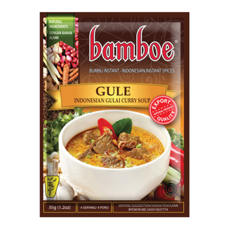 Bamboe Indonesische Gulai und Currysuppe 35 g – 8er-Pack (8×35 g)