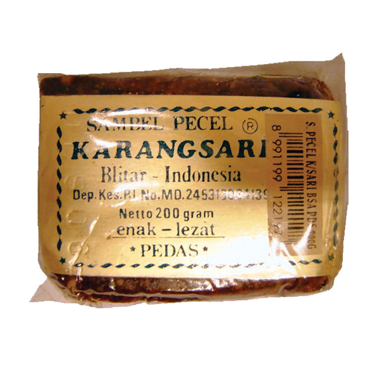 KARANGSARI Sambal Pecel Karang Sari/Indonesien Erdnuss-Salat-Dressing, 200 g – 4er-Pack (4×200 g)