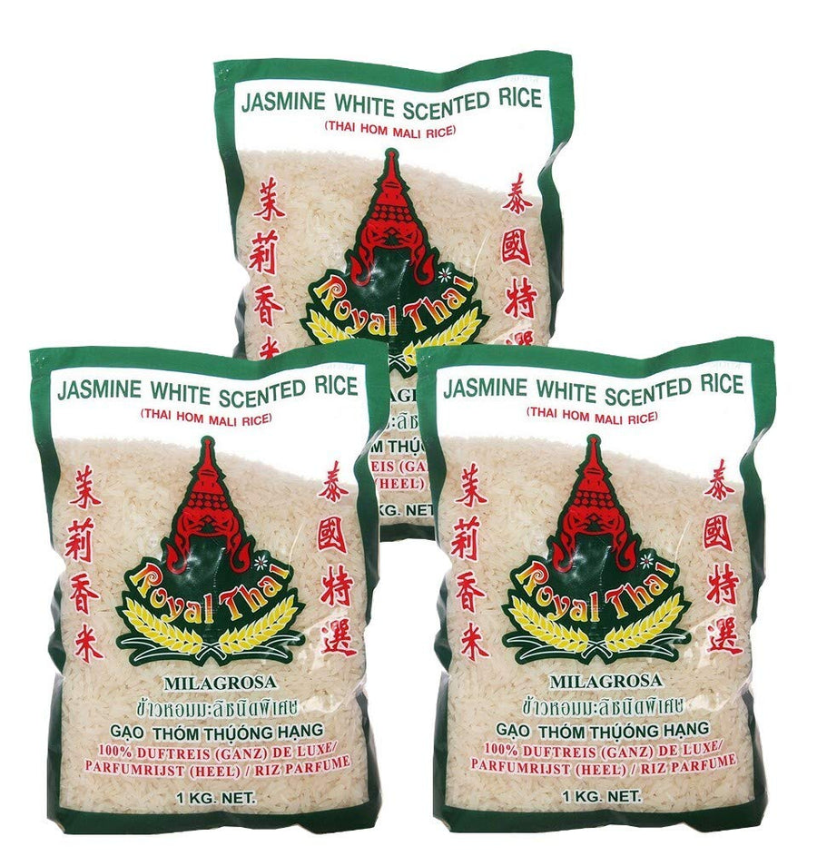 Royal Thai Jasmin Reis Mit Jasminduftreis 1Kg, 3Er Pack, (3X1000G)