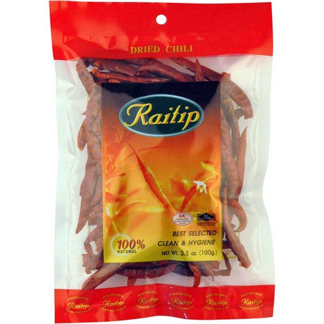 Raitip Thai Chili ganz getrocknet 100g – 5er-Pack (5×100 g)
