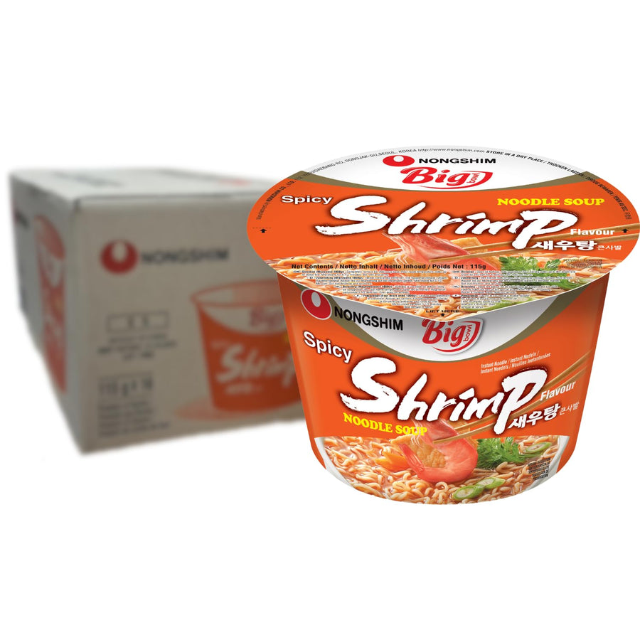 NONGSHIM - Instant Nudeln Big Bowl Garnelen - Multipack (16 X 115 GR)