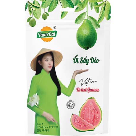 Guava Chunks Soft Dried– Getrocknete Guave | Weiche chunks | Ổi Sấy Dẻo, von Tuan Dat, inkl. Zuri Foods Aufkleber 100 g – 4er-Pack (4×100 g)