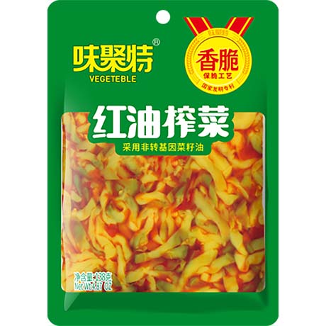 Weijute Eingelegtes Zhacai Gemüse mit Chili 138g – 8er-Pack (8×138 g)