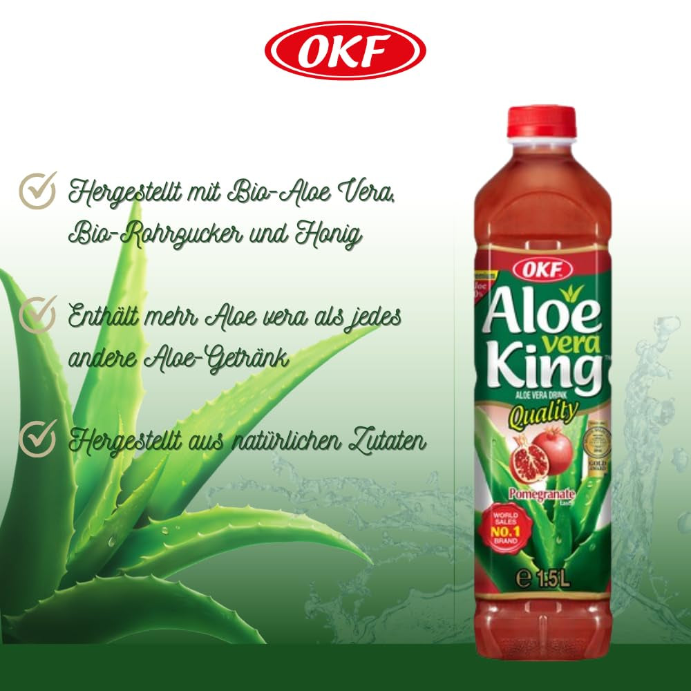 - Aloe Vera Getränk Granatapfel - Multipack 12 X 1.5 Litre