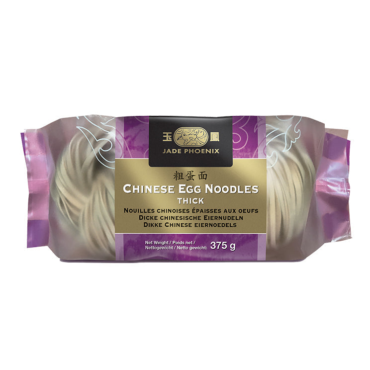 JP Chinesische Nudeln - dick Jade Phoenix thick Chinese noodles 375 g – 6er-Pack (6×375 g)