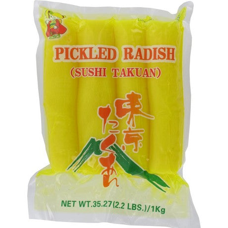LV ZHENG FOOD Eingelegter Gelber Rettich Sushi Takuan 1kg