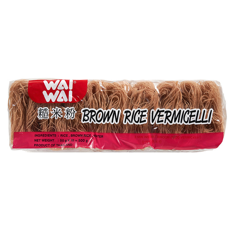 Wai Wai Brown Rice Vermicelli 500 g – 4er-Pack (4×500 g)