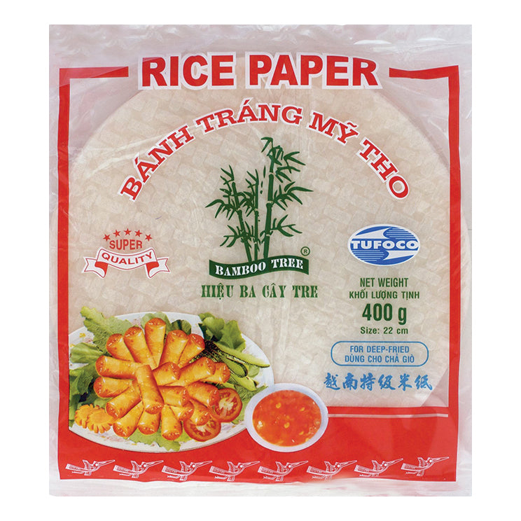 Bamboo Tree Reispapier zum Frittieren - 22 cm, 400 g – 3er-Pack (3×400 g)