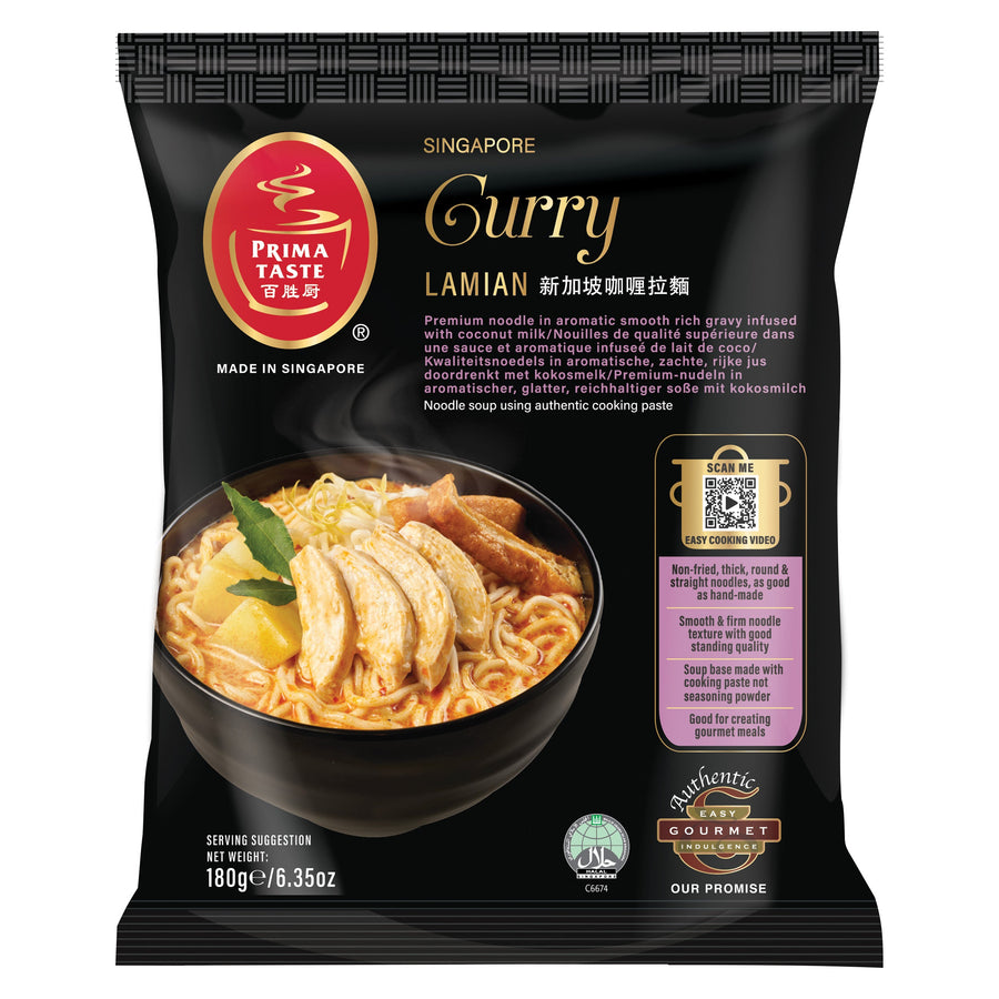 Prima Taste Curry Lamian Instantnudeln 180g – 3er-Pack (3×180 g)