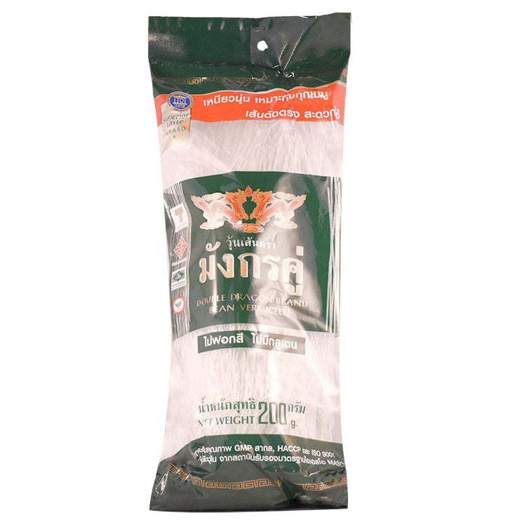 DAICHI Double Dragon Glasnudeln aus Mungobohnen Stärke 200g – 5er-Pack (5×200 g)