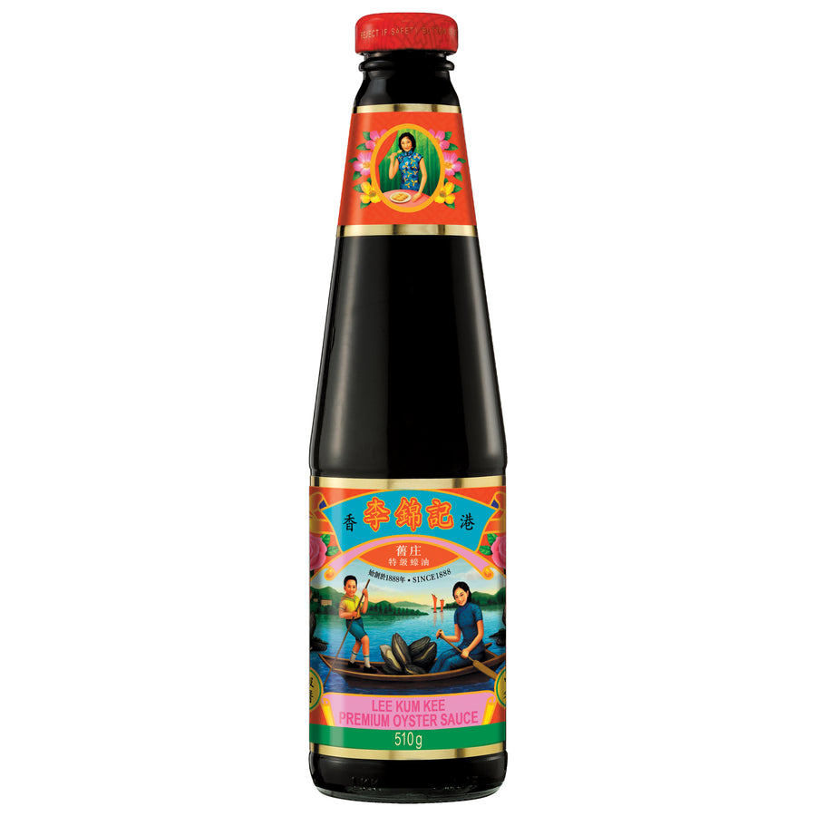Lee Kum Kee Premium Glasflaschen für Austernsauce 1,8 kg