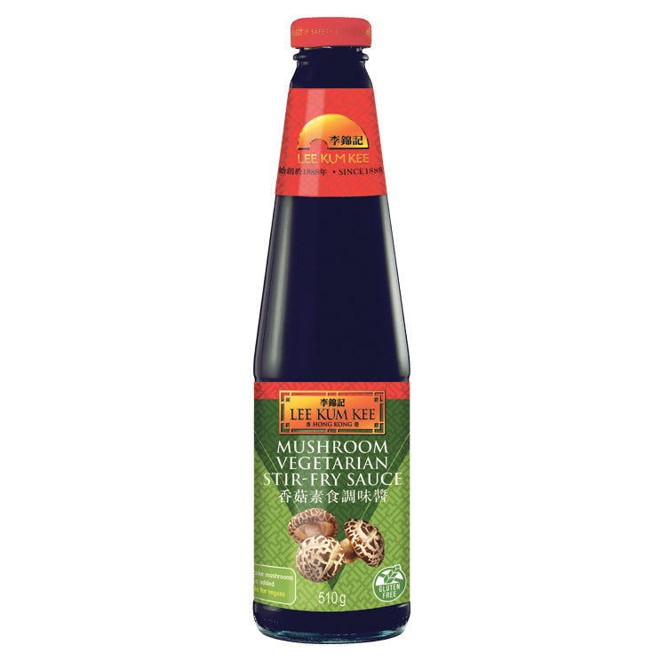 Lee Kum Kee Pilz-Würzsauce – Vegane und glutenfreie Sauce mit Shiitake Pilzen 510 g – 3er-Pack (3×510 g)