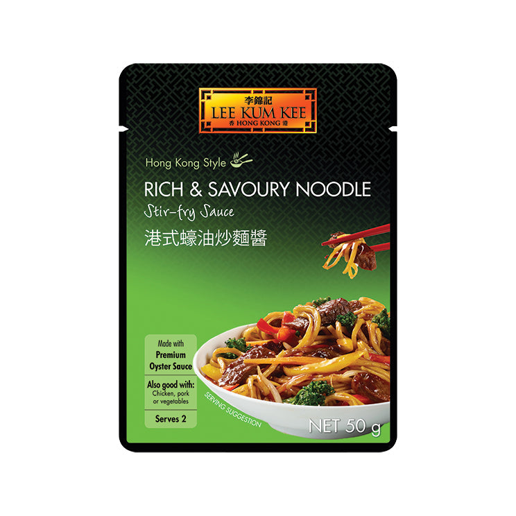 Lee Kum Kee herzhafte Sauce für Bratnudeln – Würzsauce für asiatische Bratnudeln 50 g – 6er-Pack (6×50 g)
