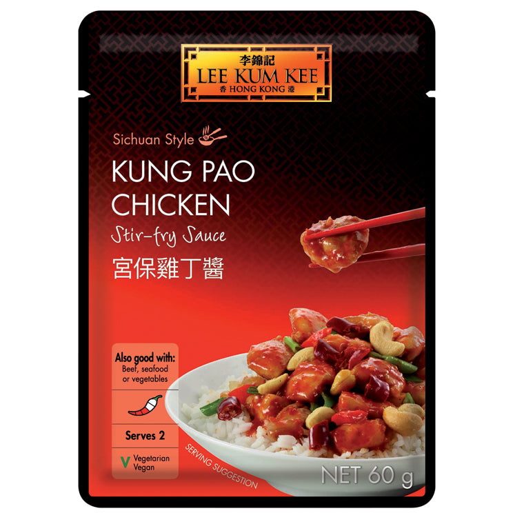 Lee Kum Kee Sauce für Khung Pao Huhn, 60 g – 6er-Pack (6×60 g)