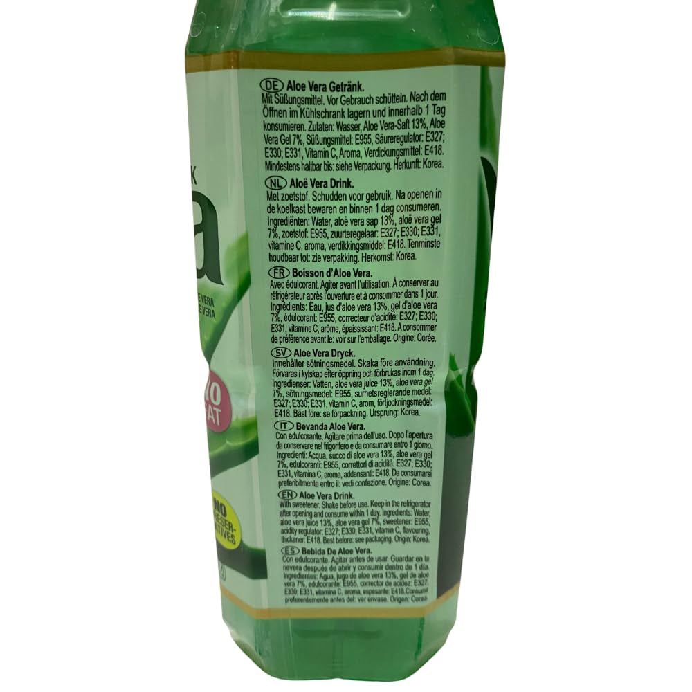 - Aloe Vera Getränk (Zuckerfrei) - Multipack (20 X 500 ML)